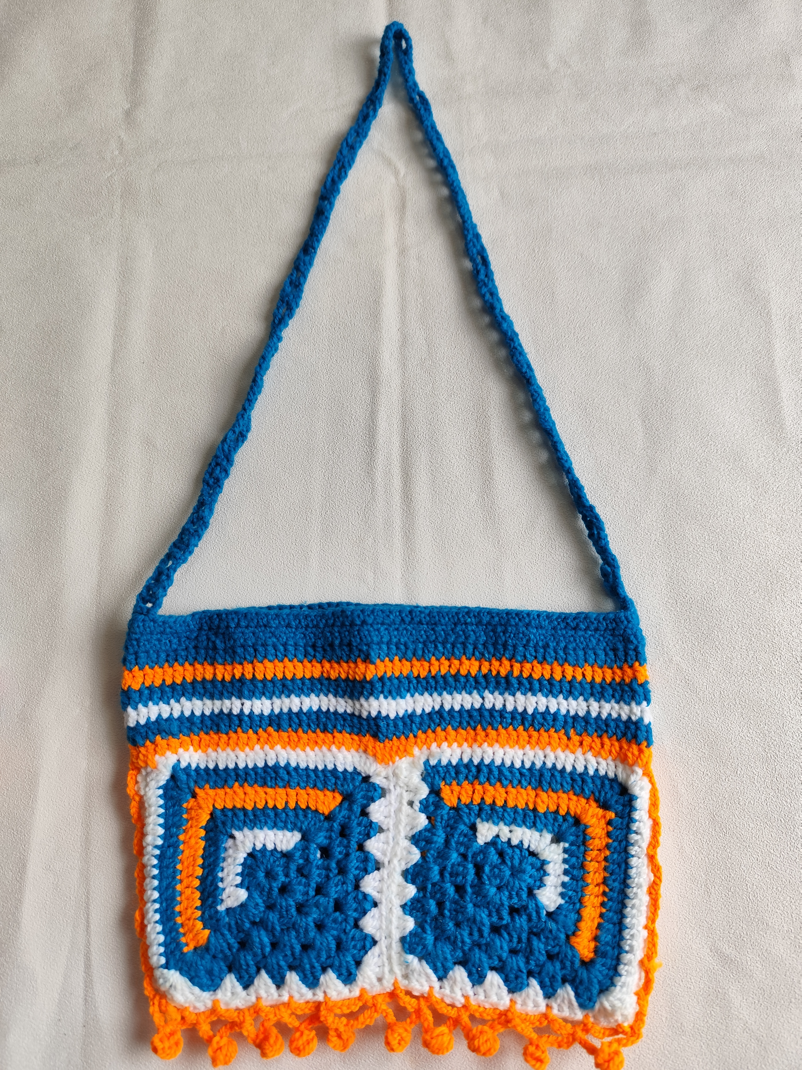 Thumbnail of Handmade woolen crochet slingbag 2